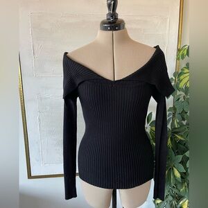 Dynamite off the shoulder knit y2k